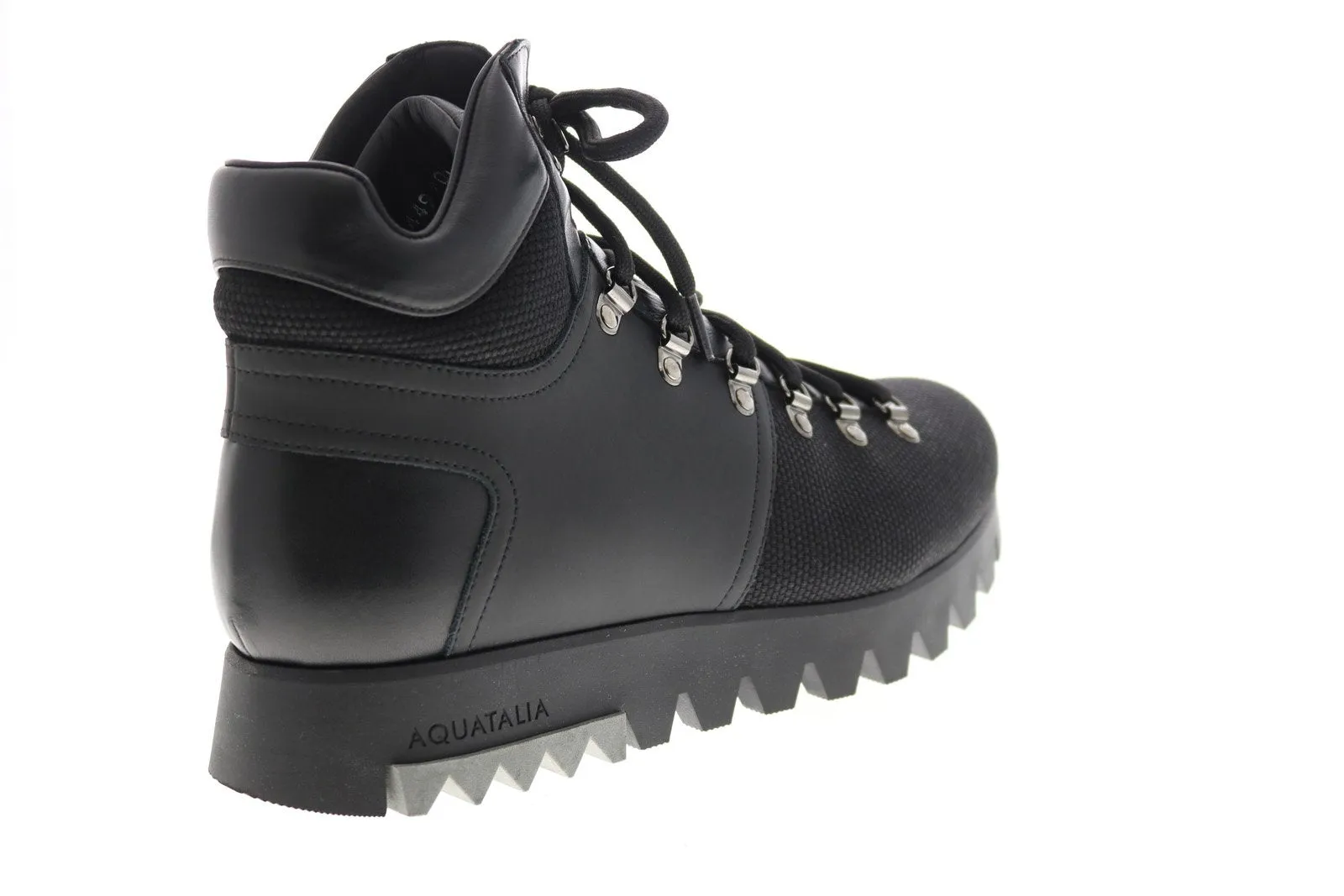 Aquatalia Dakota Tech Tumb Calf 34M0915-BBK Mens Black Casual Dress Boots