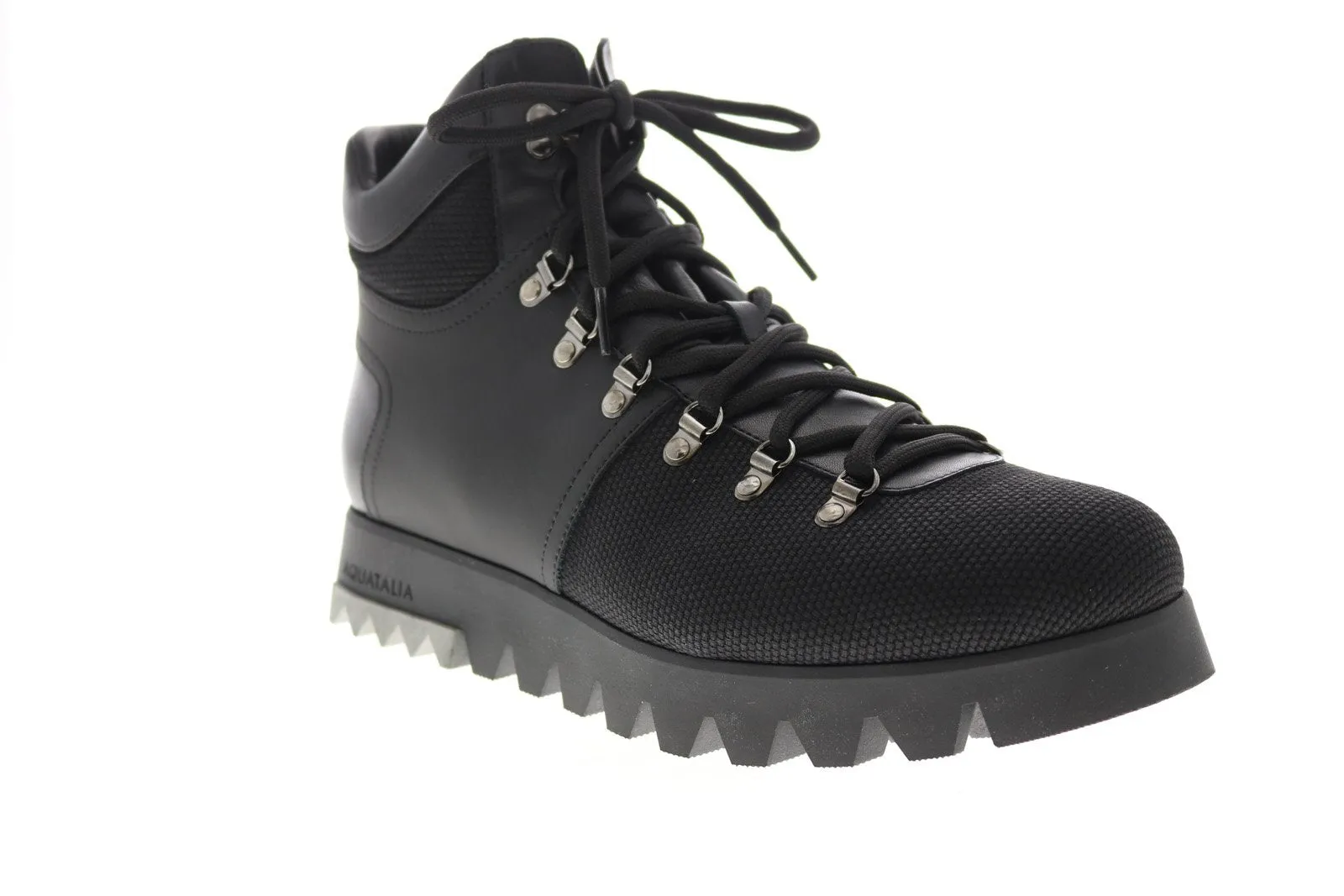 Aquatalia Dakota Tech Tumb Calf 34M0915-BBK Mens Black Casual Dress Boots