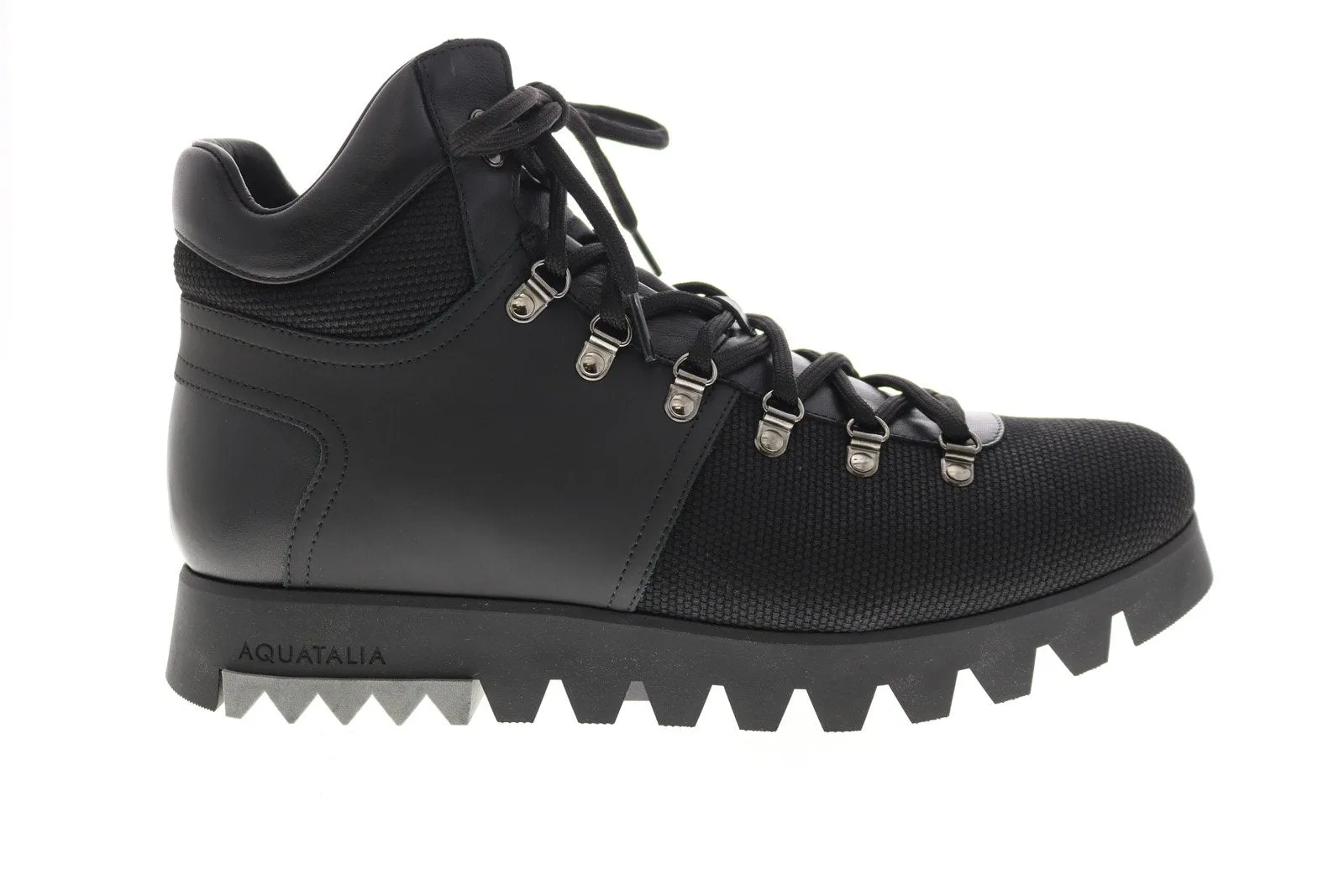 Aquatalia Dakota Tech Tumb Calf 34M0915-BBK Mens Black Casual Dress Boots