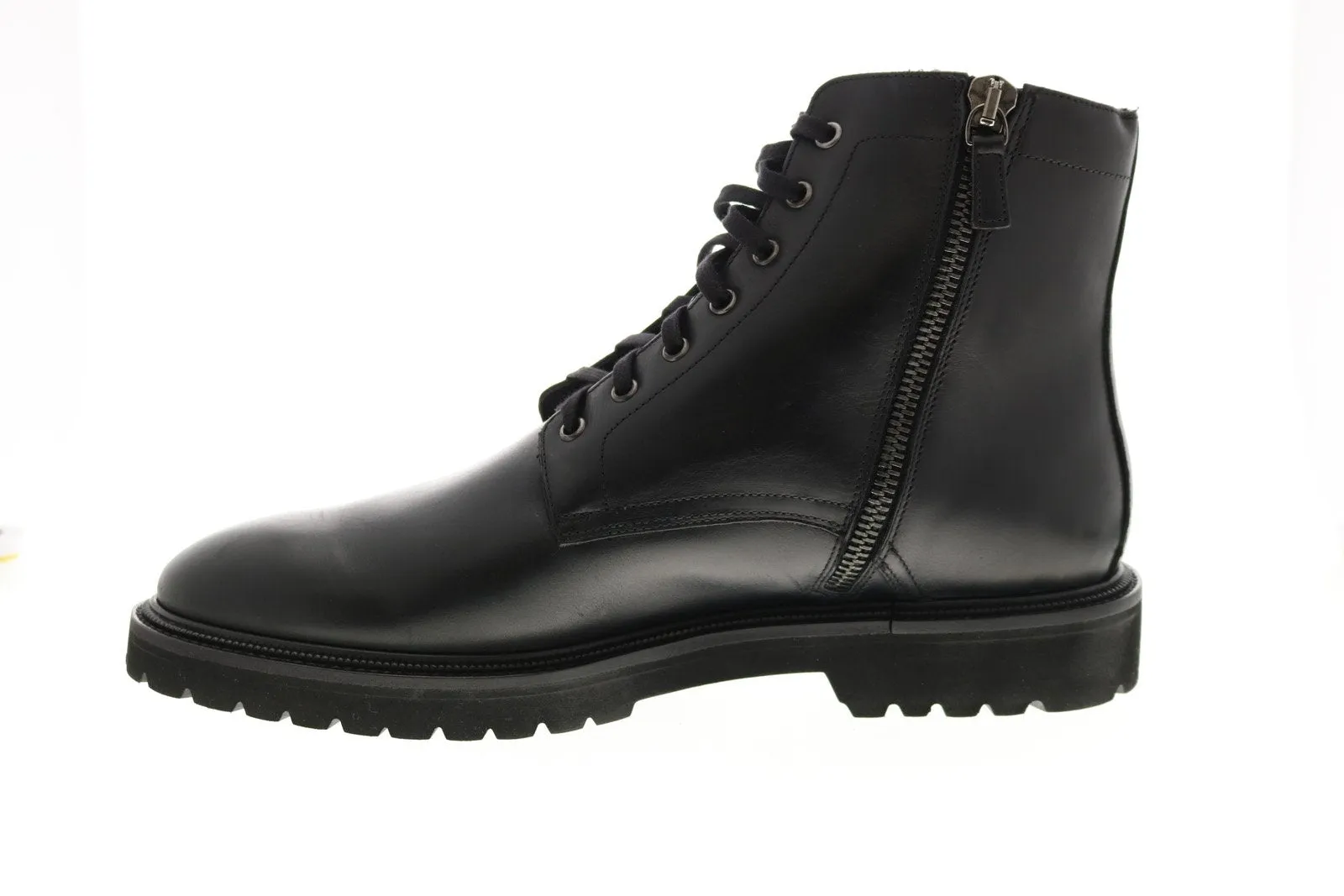 Aquatalia Patrizio Calf 34M0935-BLK Mens Black Leather Casual Dress Boots