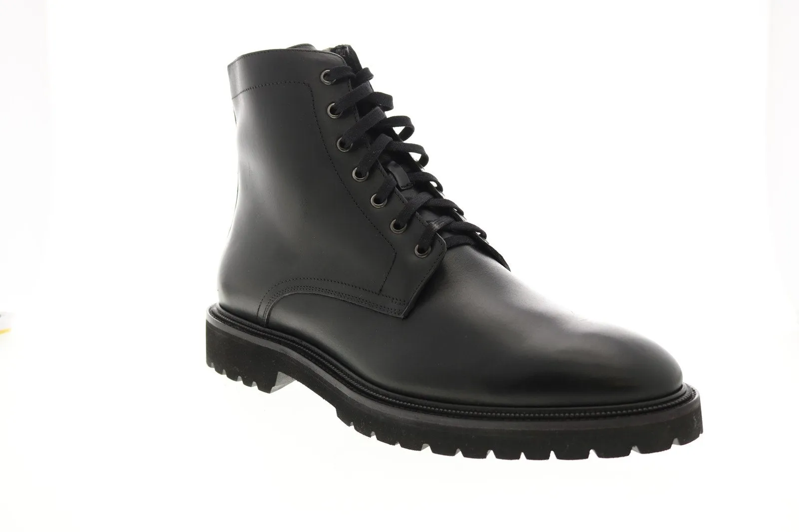 Aquatalia Patrizio Calf 34M0935-BLK Mens Black Leather Casual Dress Boots