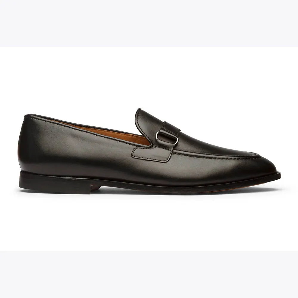 Black Apron Trim Loafers