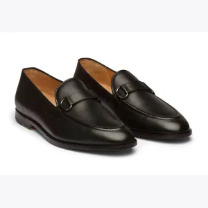 Black Apron Trim Loafers