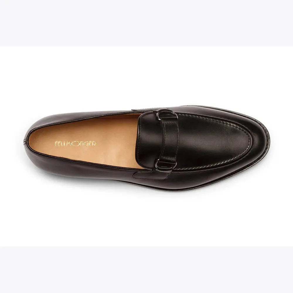 Black Apron Trim Loafers