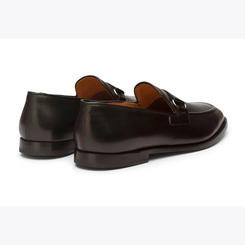 Black Apron Trim Loafers