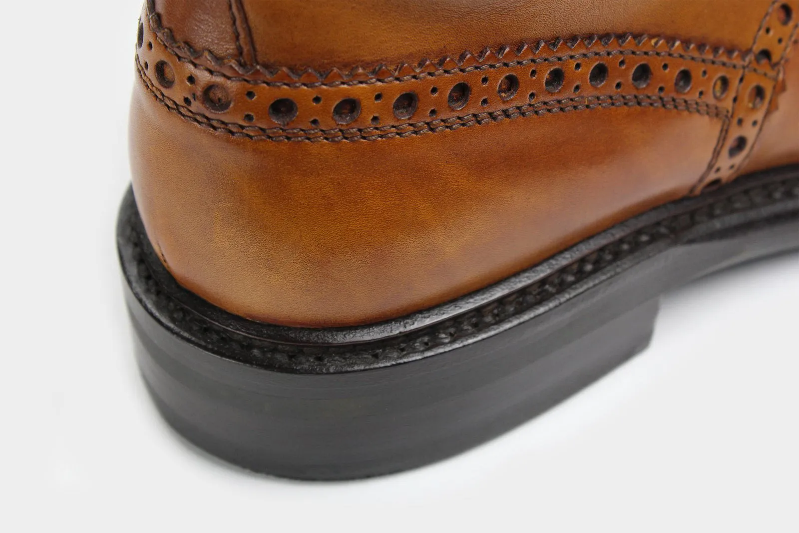 BONO • Custom Fitted Bespoke Wingtip Brogue Boot • TAN