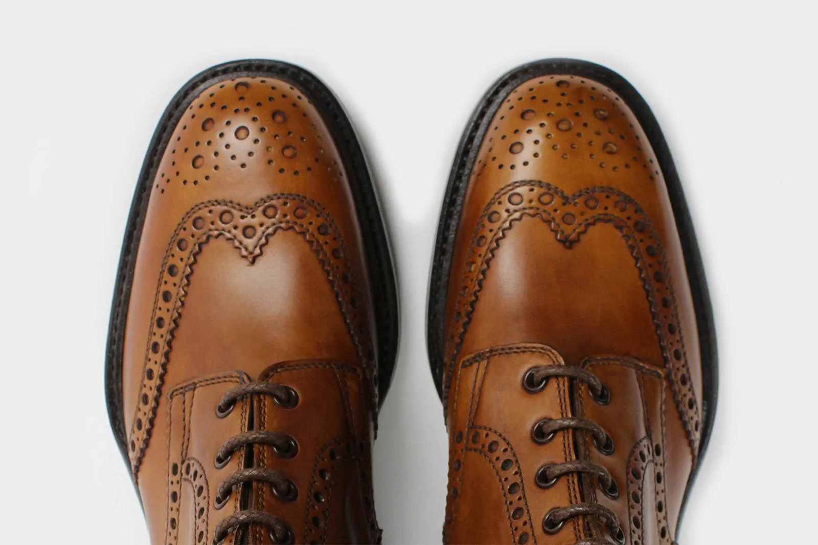 BONO • Custom Fitted Bespoke Wingtip Brogue Boot • TAN