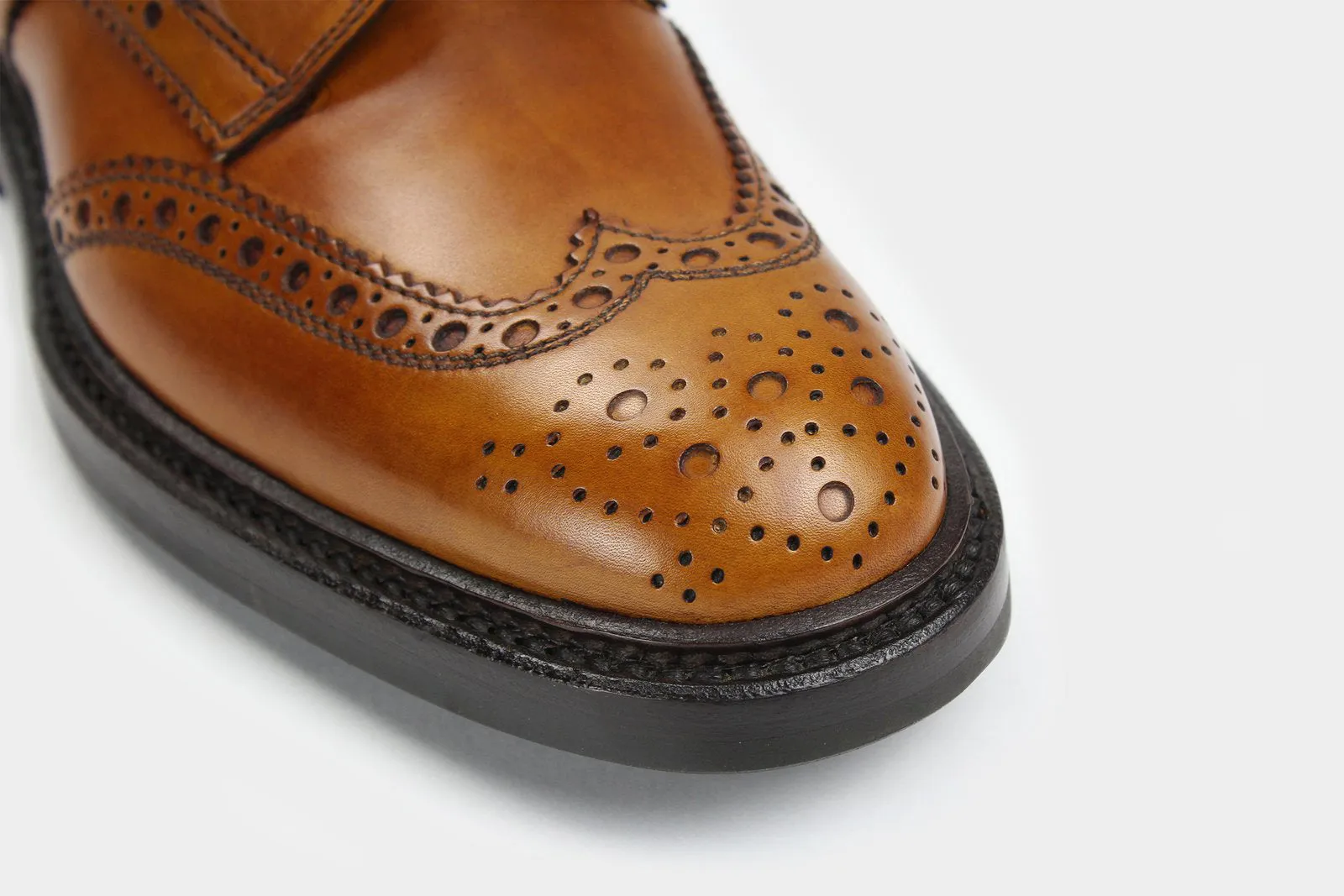 BONO • Custom Fitted Bespoke Wingtip Brogue Boot • TAN