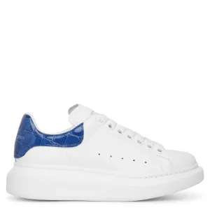 Classic white and inidigo croc sneakers