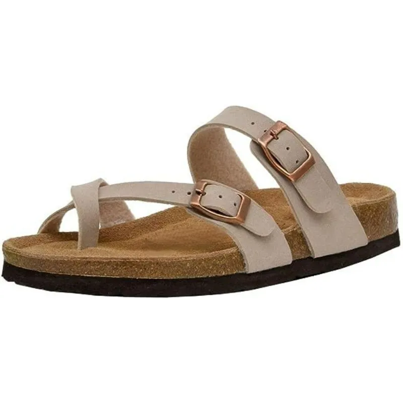Comfortable Double Buckle Strapped Sandals