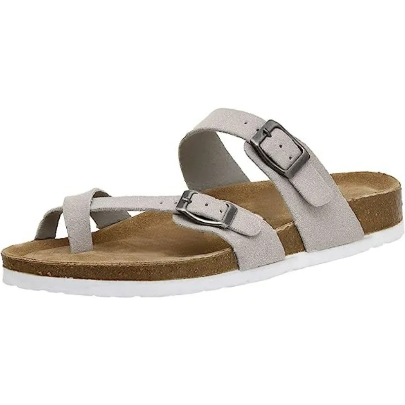 Comfortable Double Buckle Strapped Sandals