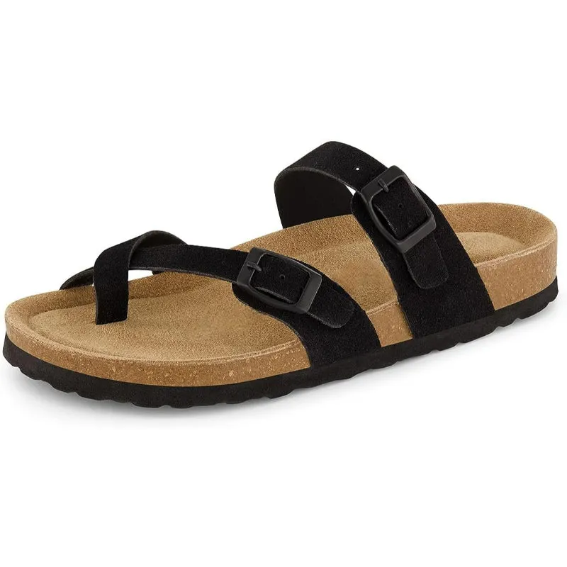 Comfortable Double Buckle Strapped Sandals