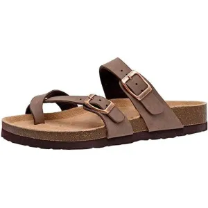 Comfortable Double Buckle Strapped Sandals
