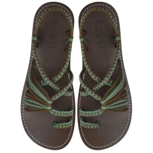 Commune - Green tea-Taupe Rope Sandals