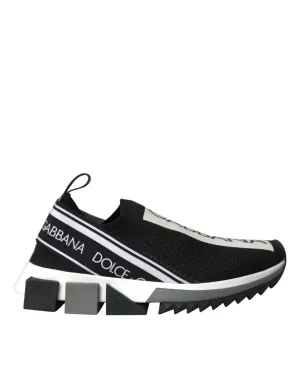 Dolce & Gabbana Slip On Sorrento Sneakers In Black