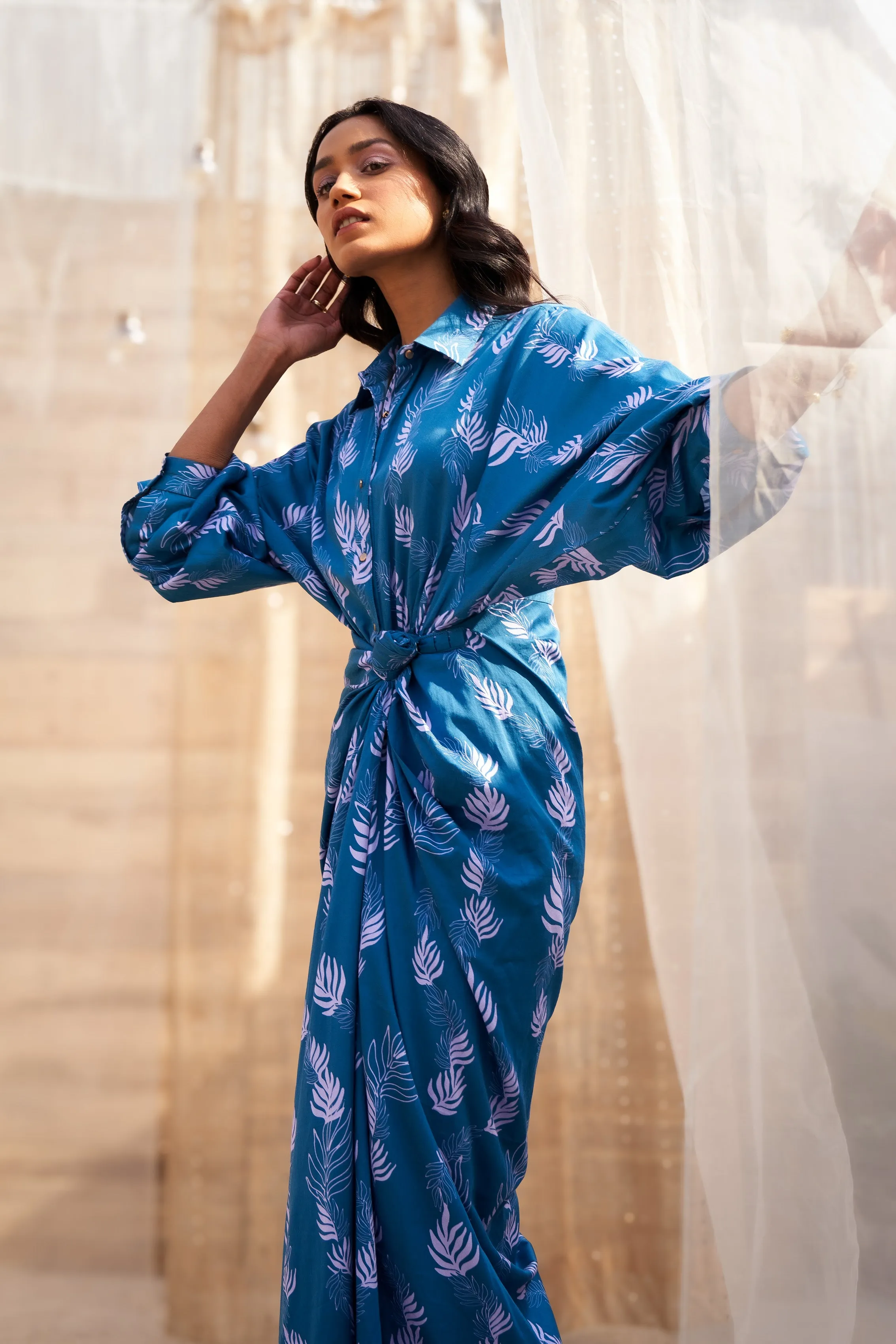 Drape Skirt Dress