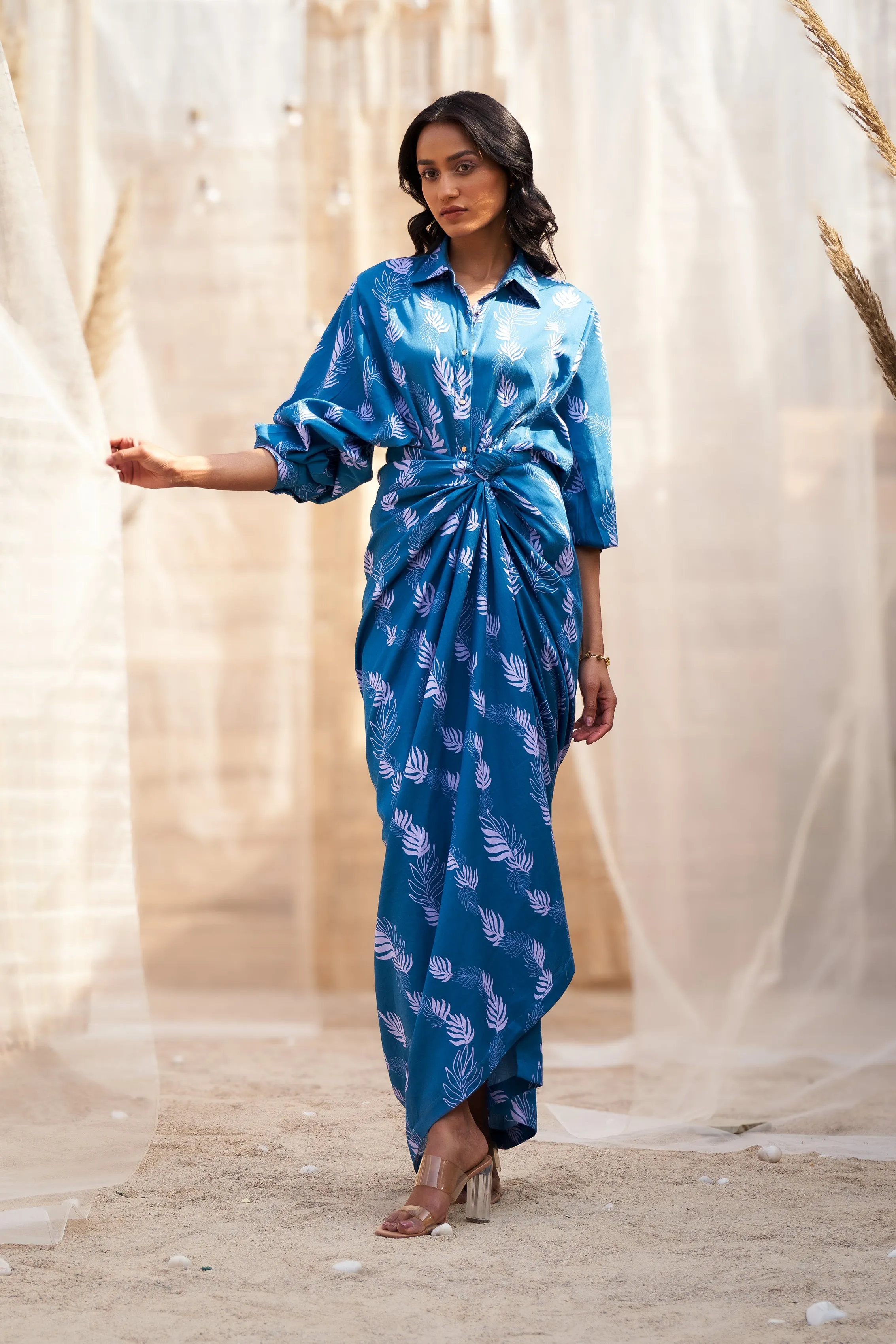 Drape Skirt Dress