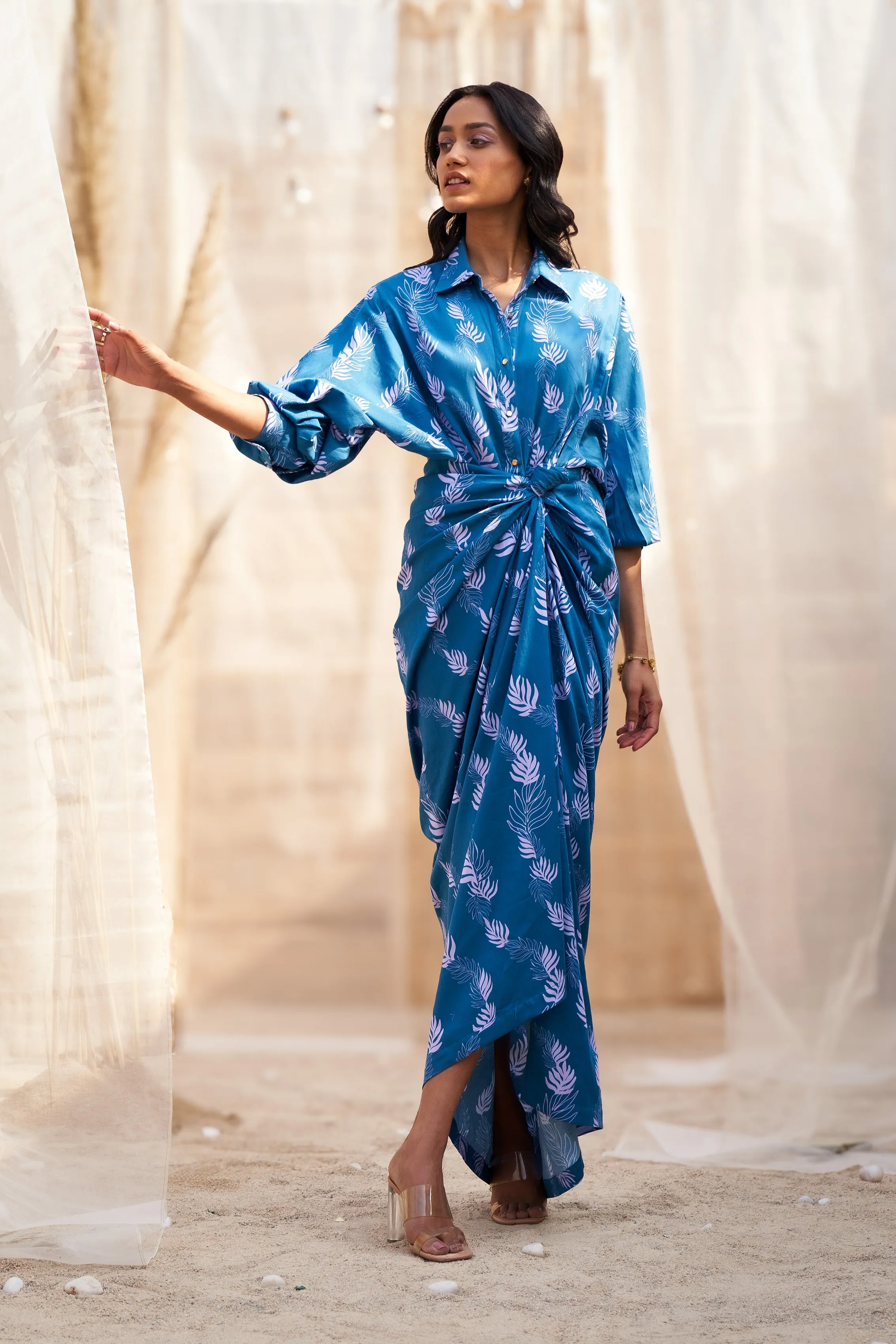 Drape Skirt Dress
