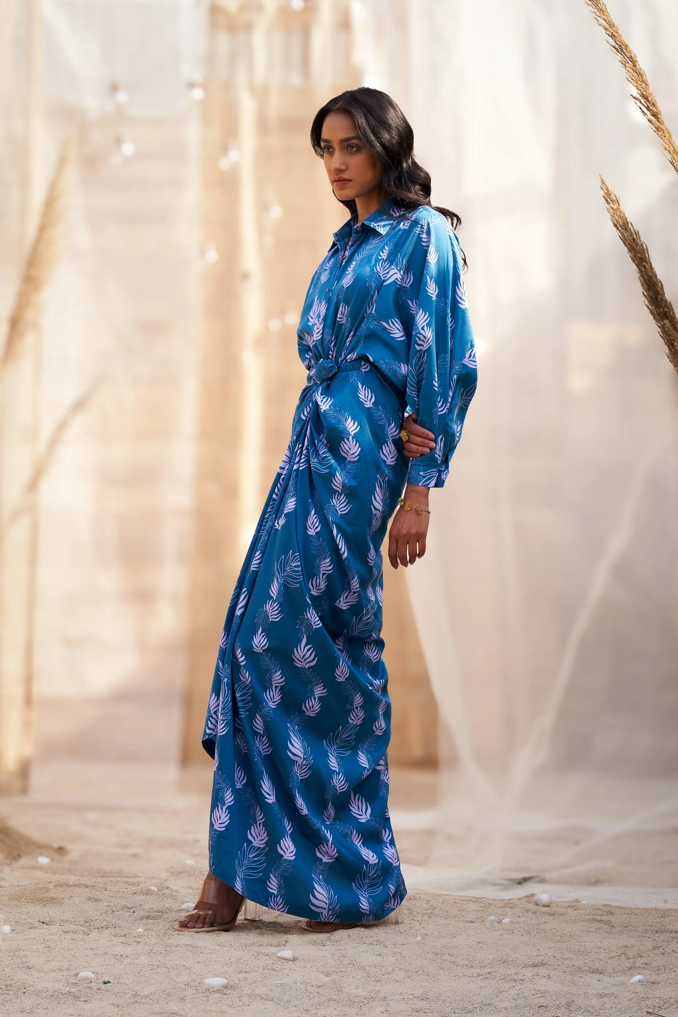 Drape Skirt Dress