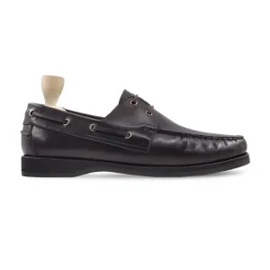 Handmade, Custom Men's Dark Brown Calf Leather Derby Shoes