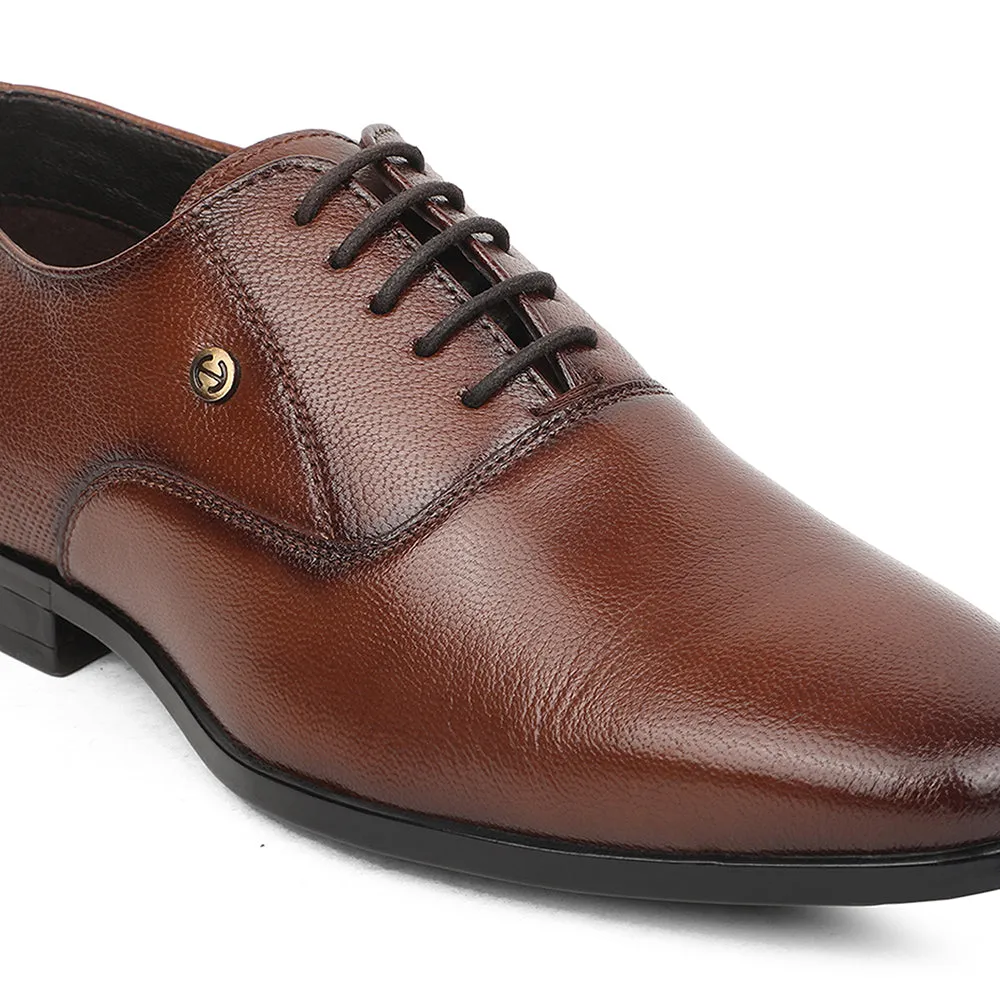 Healers Brown Formal Lacing Oxford Shoes For Men UDL-7 By Liberty