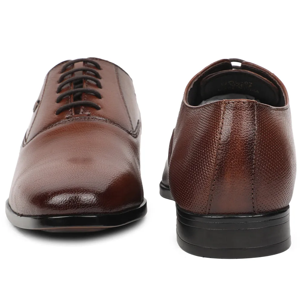 Healers Brown Formal Lacing Oxford Shoes For Men UDL-7 By Liberty