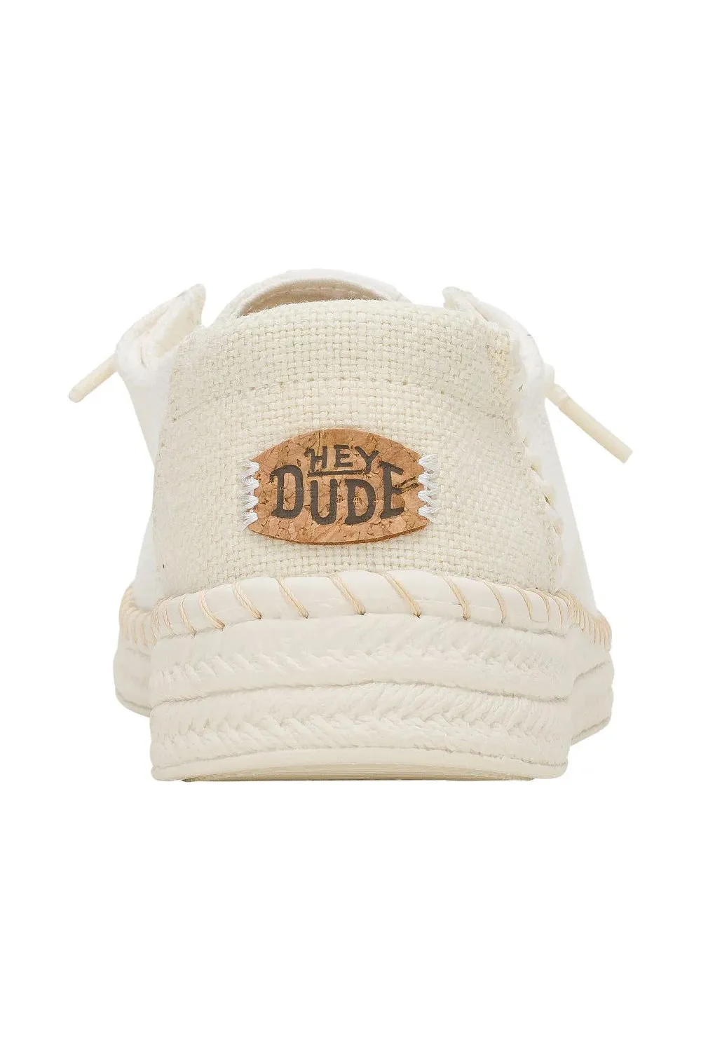 HEYDUDE Women’s Wendy Espadrille Woven Shoes in White | 43681-100