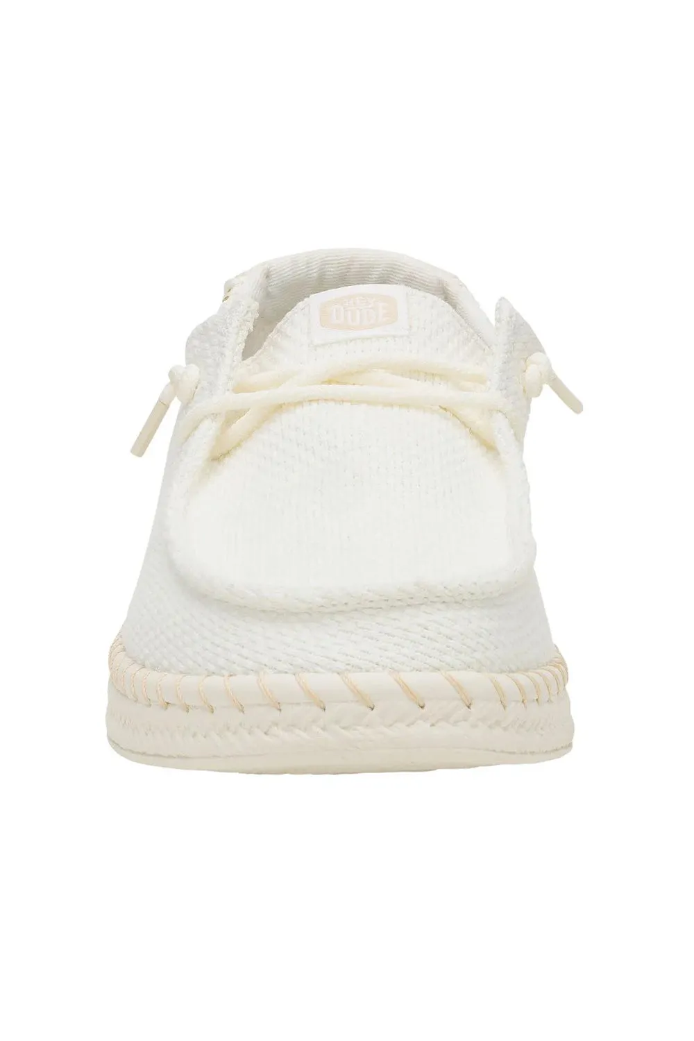 HEYDUDE Women’s Wendy Espadrille Woven Shoes in White | 43681-100