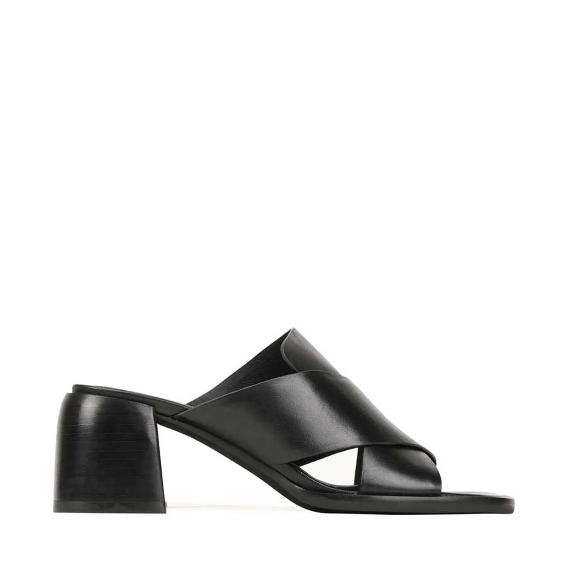 ISO LEATHER BLOCK HEEL SANDALS