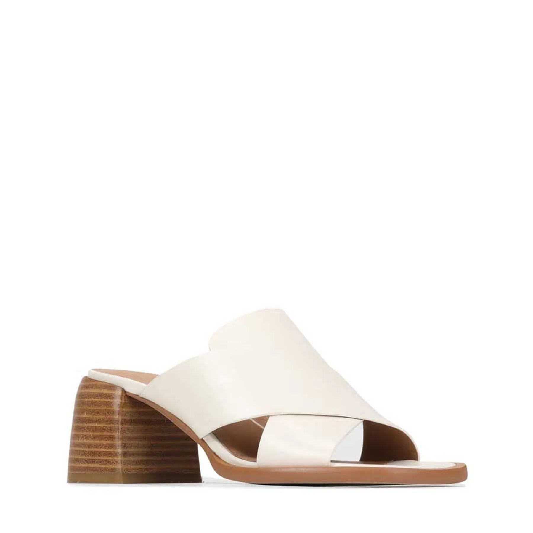 ISO LEATHER BLOCK HEEL SANDALS