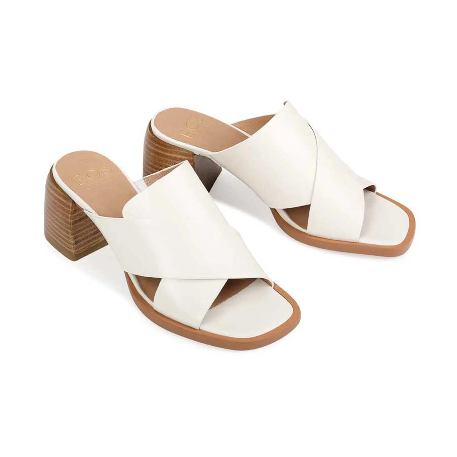 ISO LEATHER BLOCK HEEL SANDALS