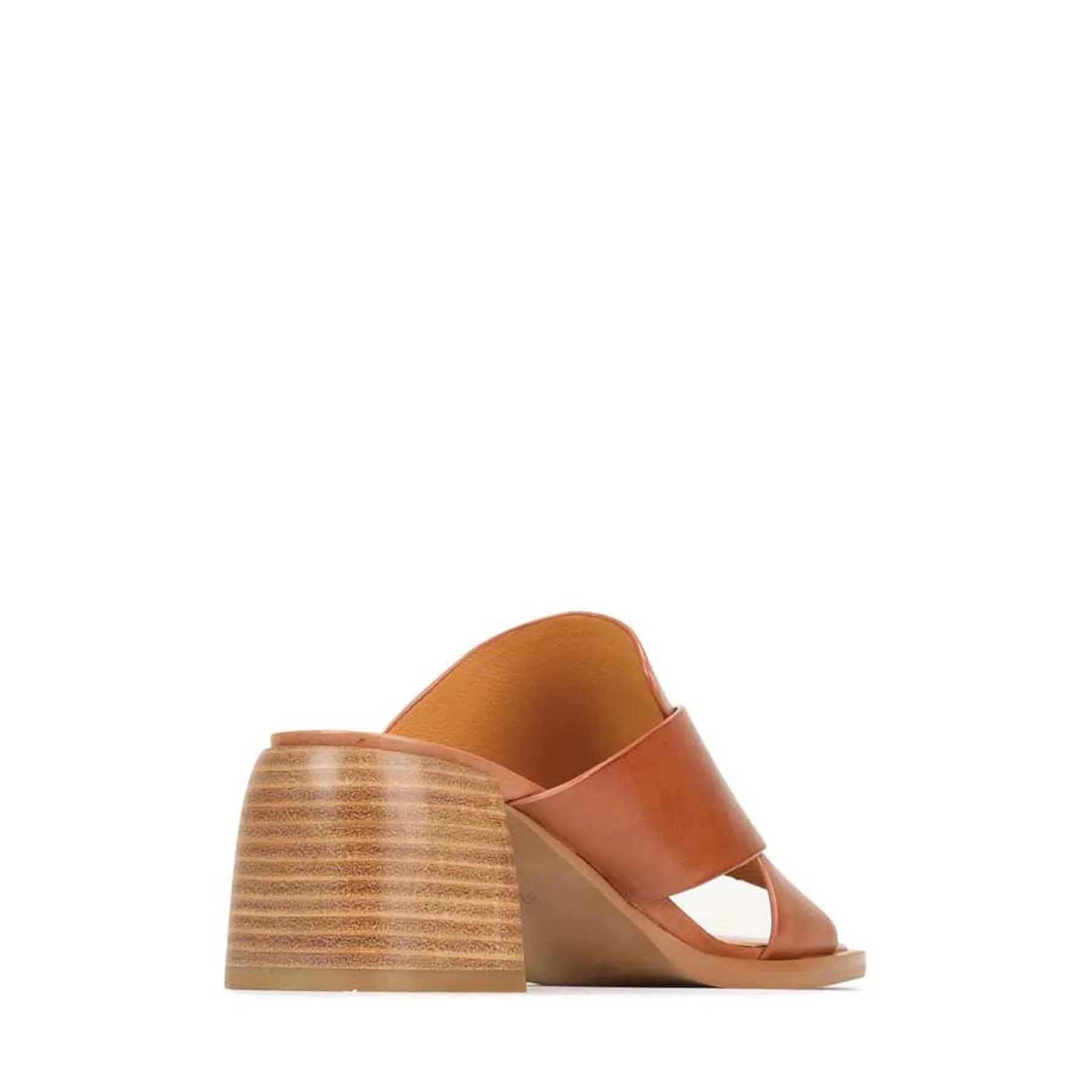 ISO LEATHER BLOCK HEEL SANDALS