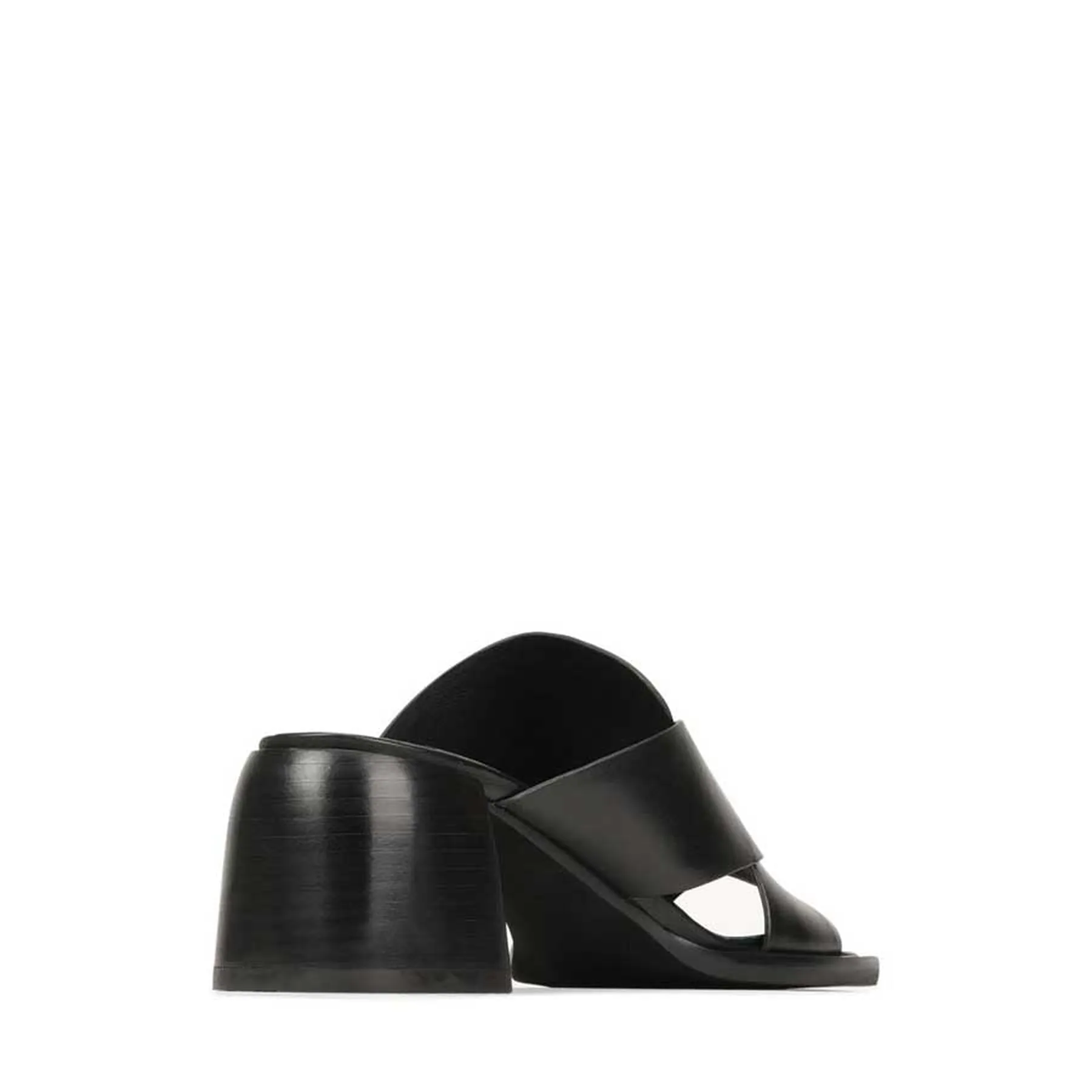 ISO LEATHER BLOCK HEEL SANDALS