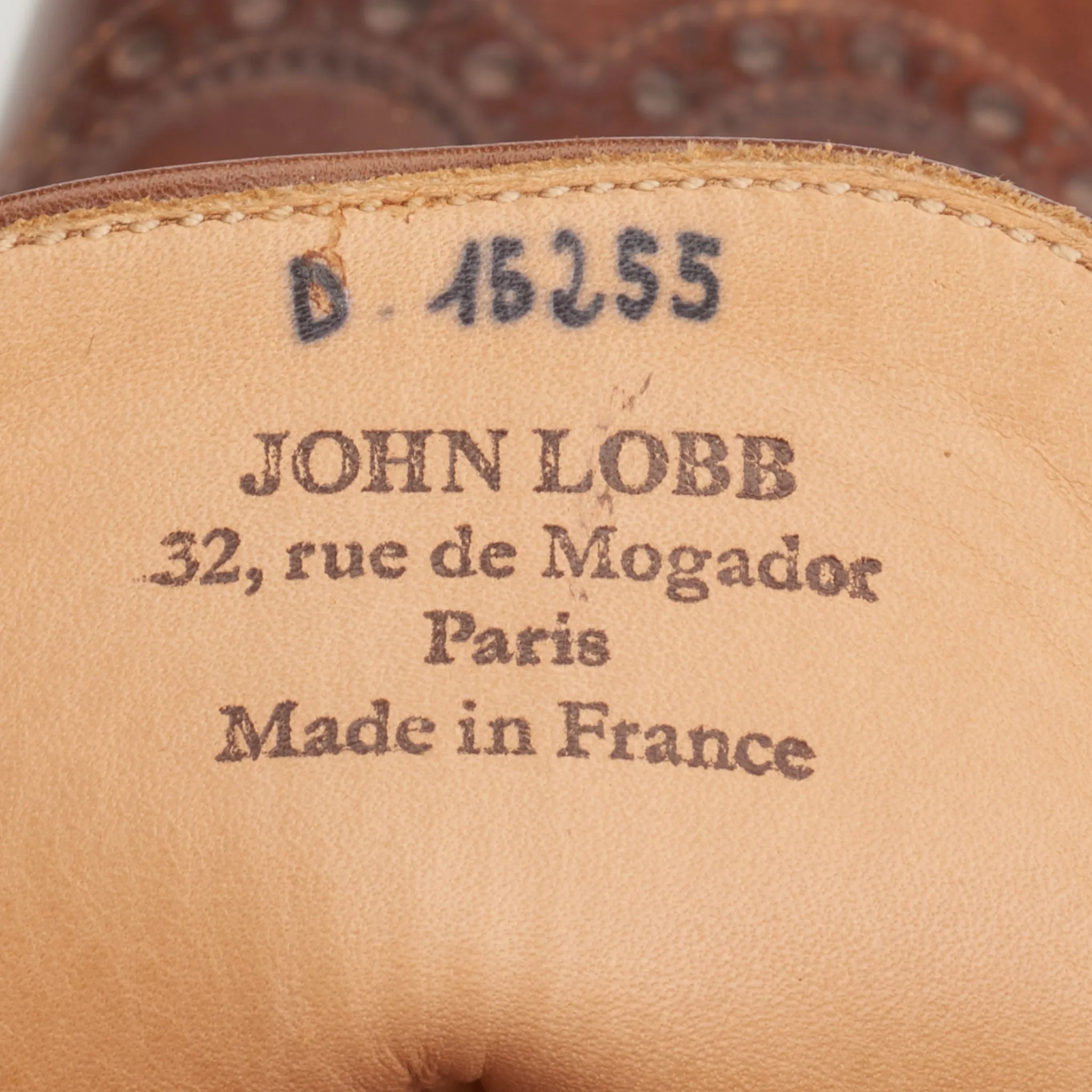JOHN LOBB Bespoke Made in France Brown Leather Oxford Ankle Boots 7.5D US 8.5