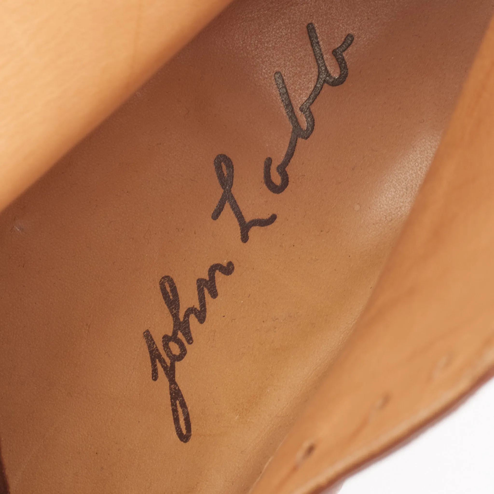 JOHN LOBB Bespoke Made in France Brown Leather Oxford Ankle Boots 7.5D US 8.5