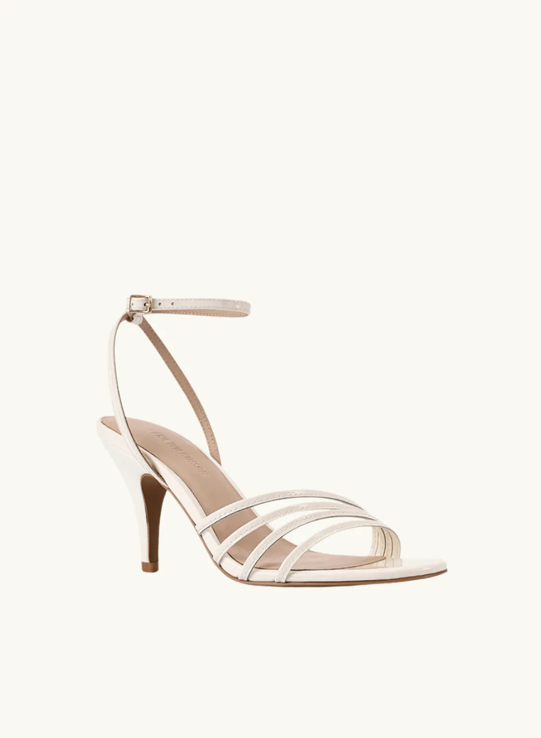 Lana Wilkinson Chelsea Sandal in White Patent Leather