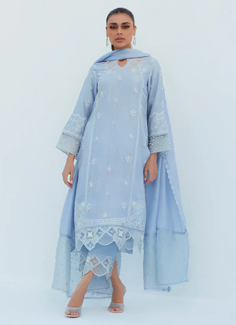 Lea Spring '23 - Sheryl Periwinkle Shirt And Dupatta