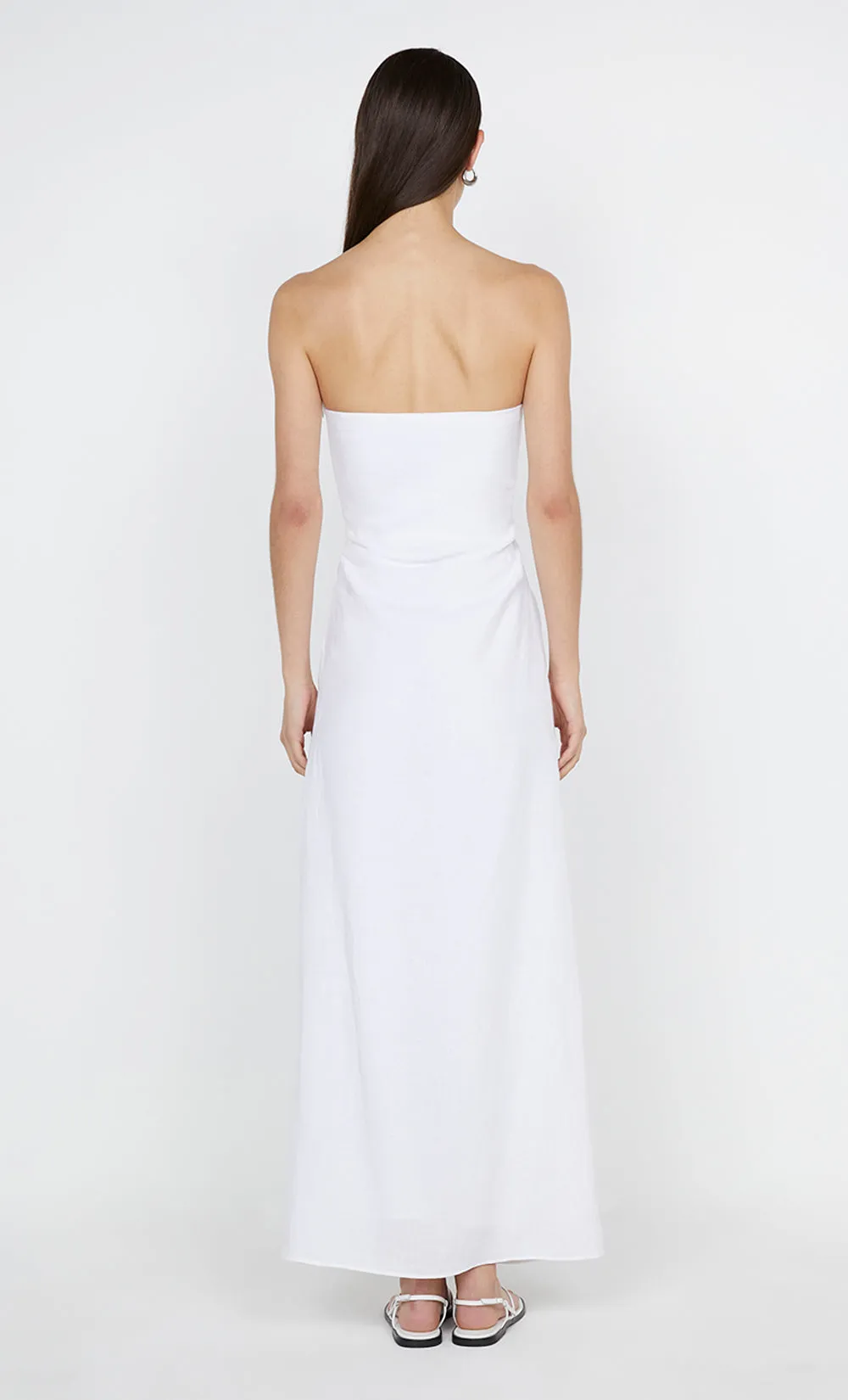 MARIANNA STRAPLESS DRESS - WHITE