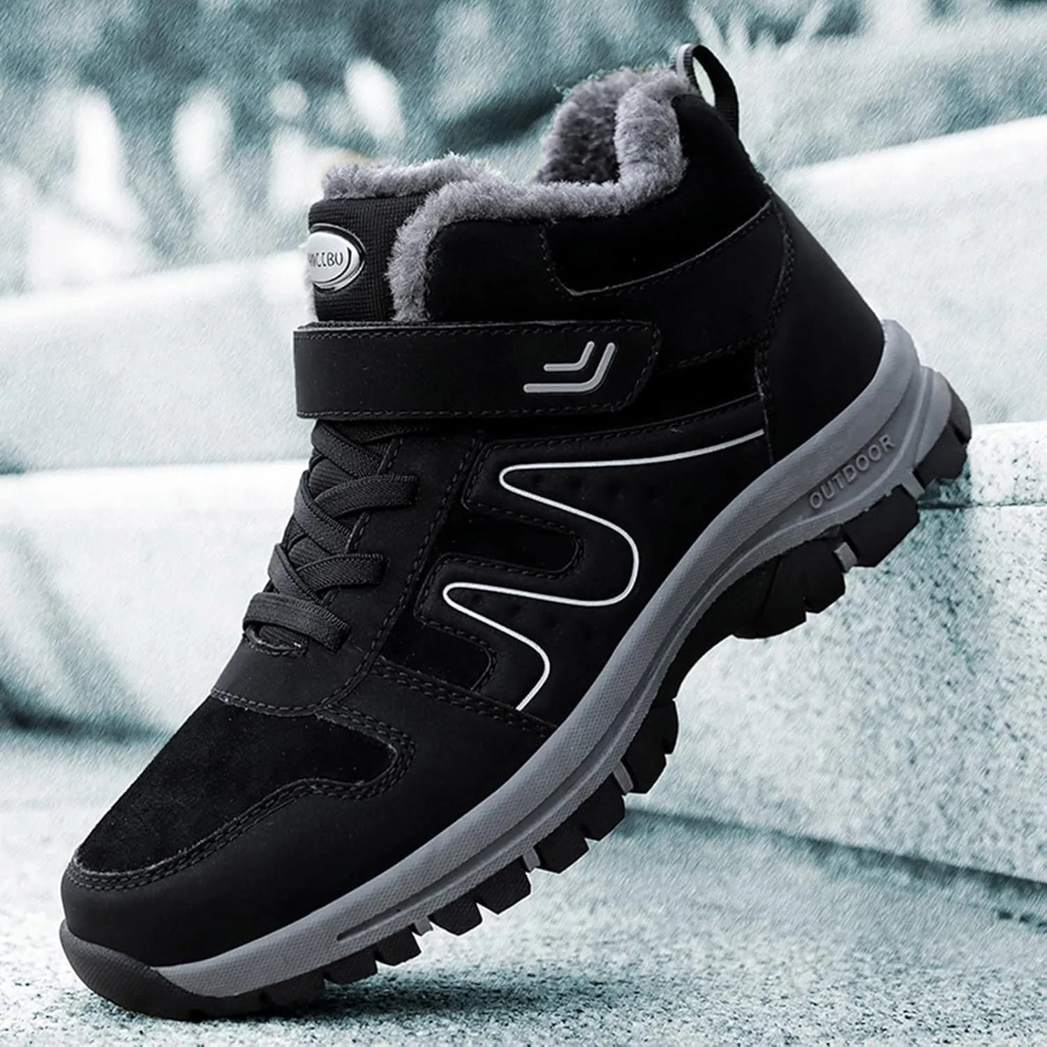 Men Work Boots Non Steel Toe Hiking Sneakers Warm Ankle Womens Safety Toe Shoes Wide Width Platform Sneakers Lightweight Safety Hike Grounded Footwear