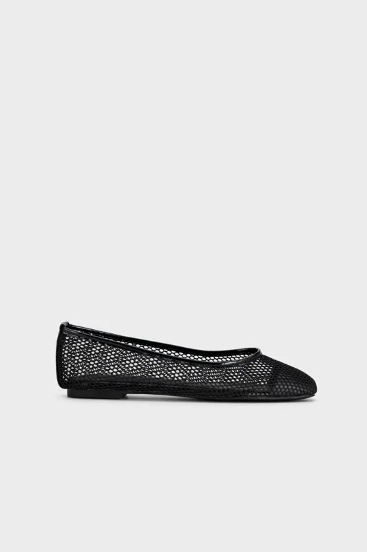 MESH SQUARE TOE FLAT