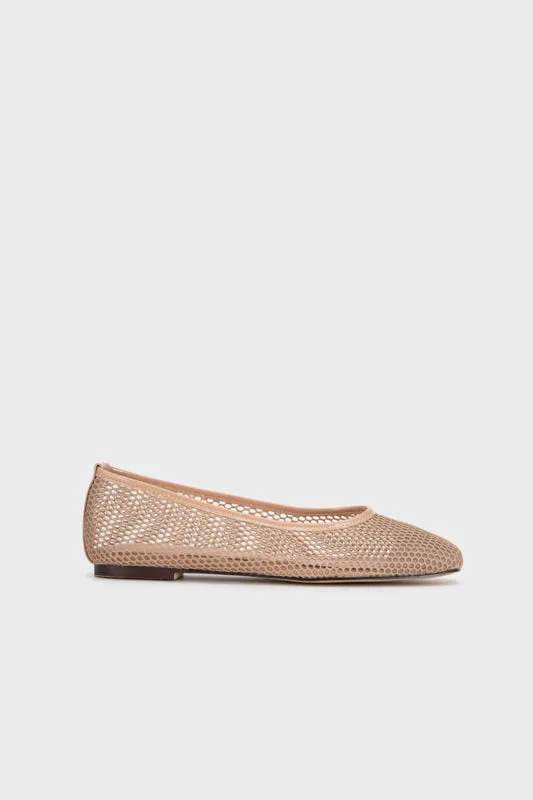 MESH SQUARE TOE FLAT