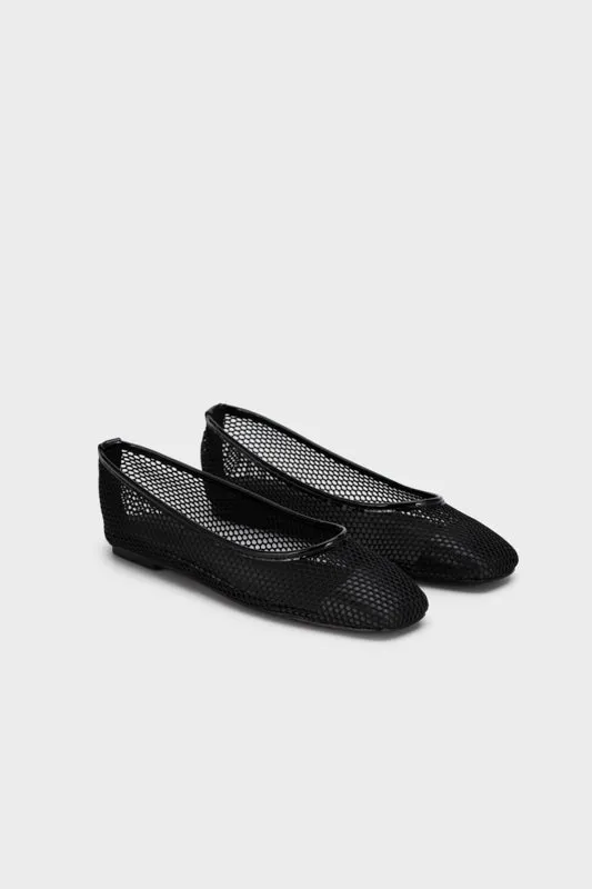 MESH SQUARE TOE FLAT