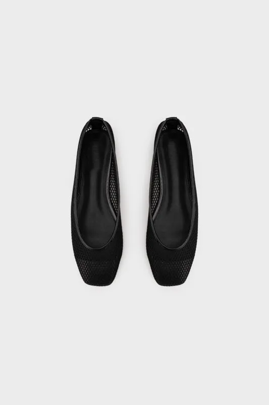 MESH SQUARE TOE FLAT