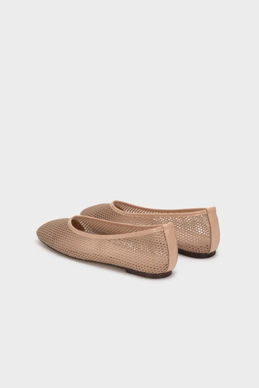 MESH SQUARE TOE FLAT