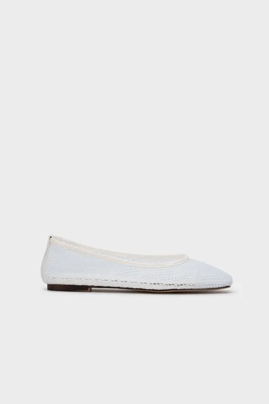 MESH SQUARE TOE FLAT