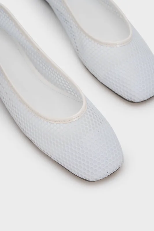 MESH SQUARE TOE FLAT