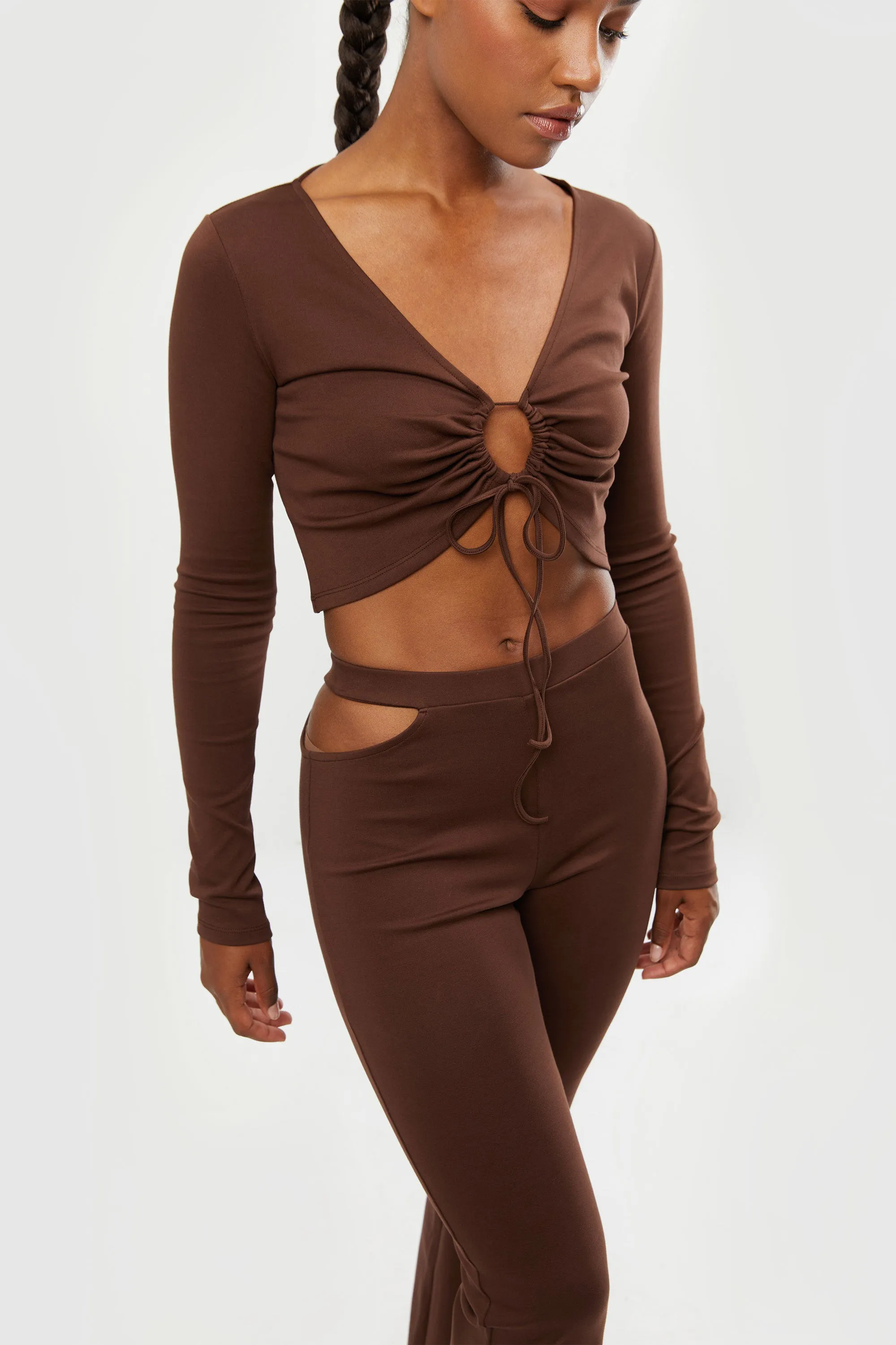 OPEN FRONT TOP WITH TIES