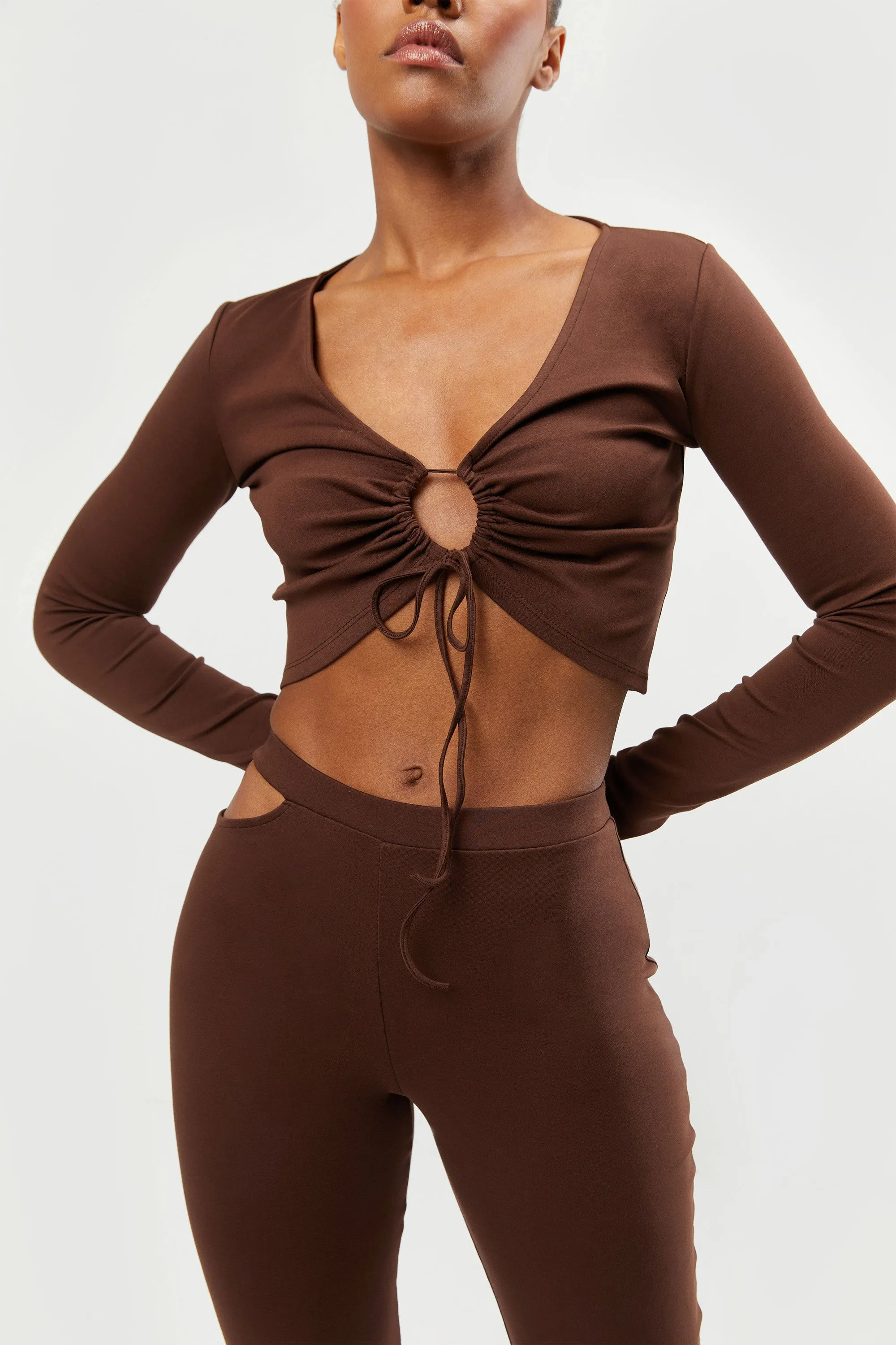 OPEN FRONT TOP WITH TIES