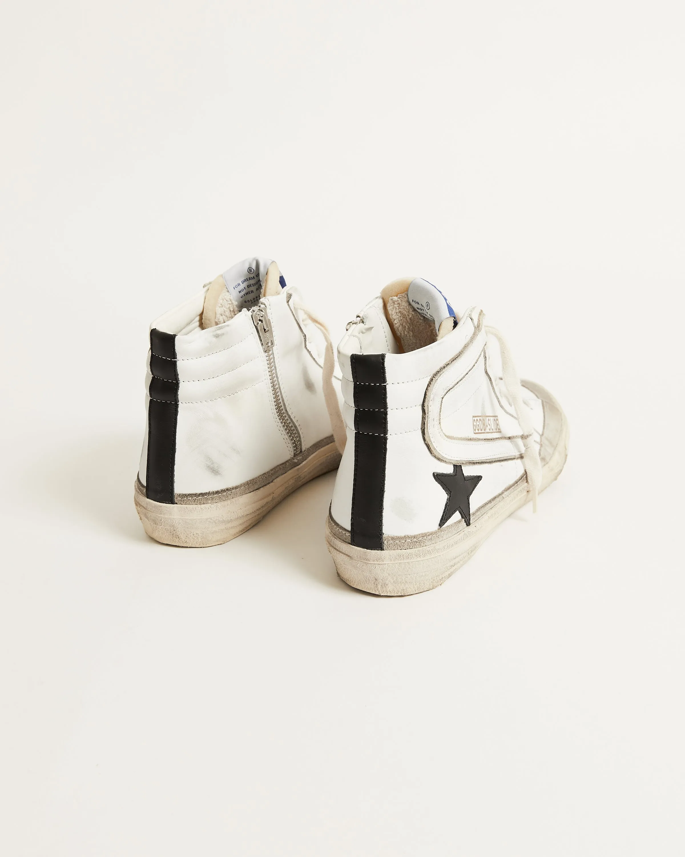 Slide w/ Suede Edge Around and Black Star