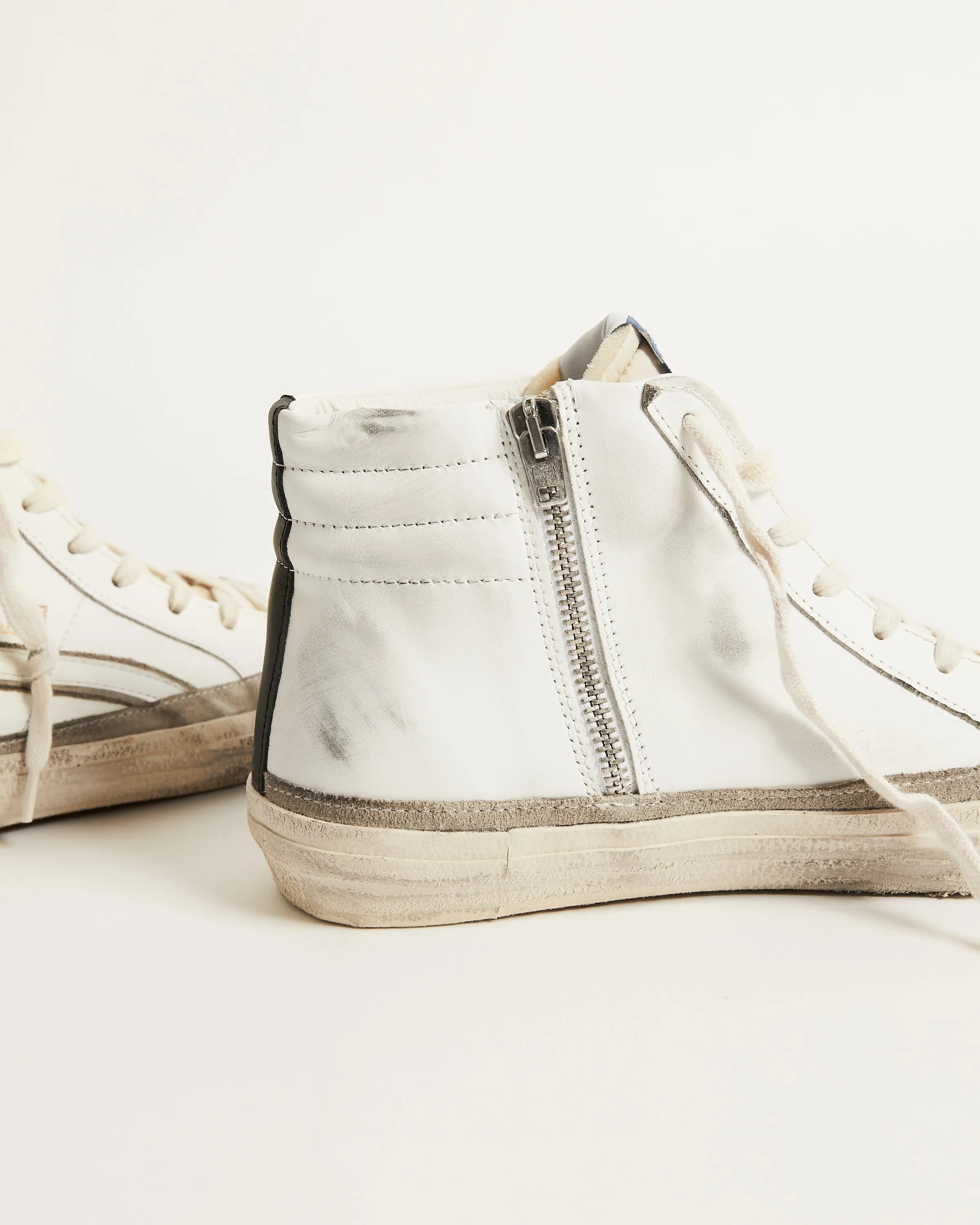 Slide w/ Suede Edge Around and Black Star